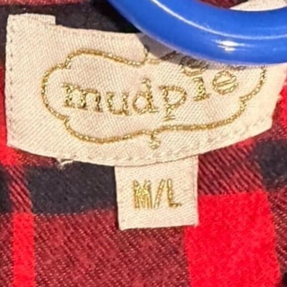 Mud Pie Women's Black and Red Flannel Shirt - Picture 3 of 4